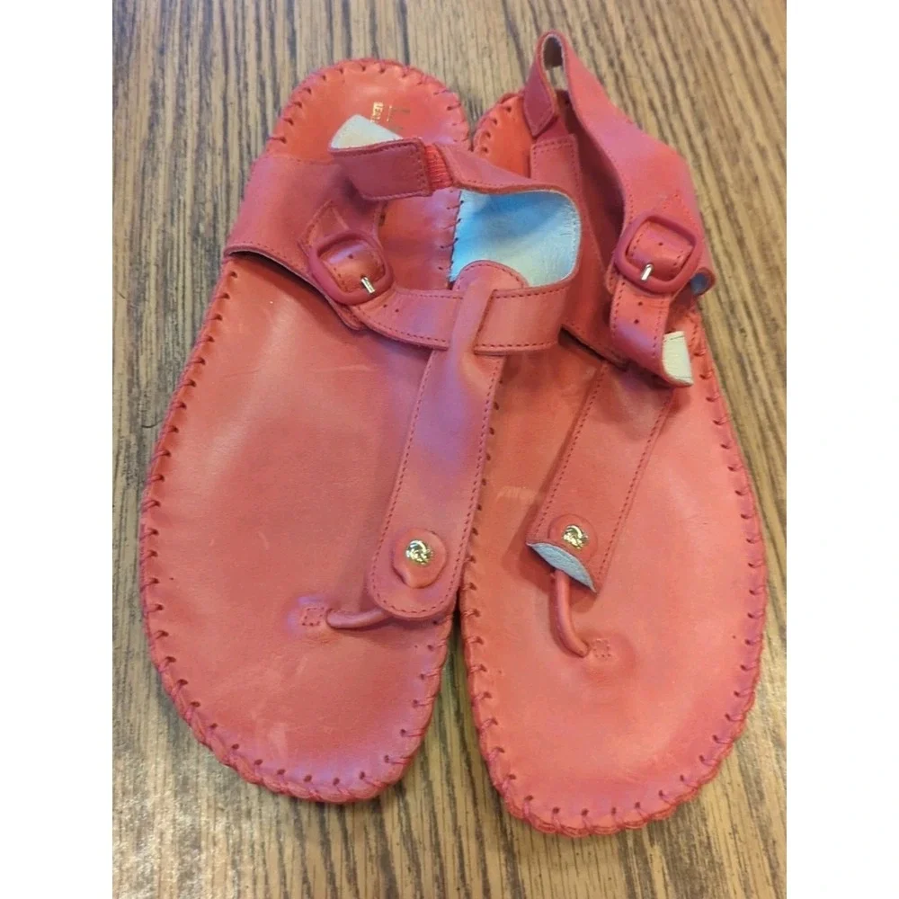 La Plume‎ Strappy Sandals Women's Size 41 US 10.5 Leather Upper Made In Italy